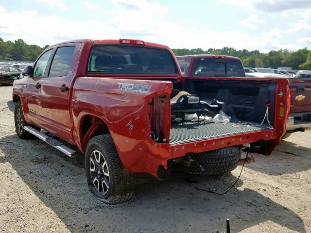 5TFDY5F14GX509484 - 2016 TOYOTA TUNDRA CRE RED photo 3