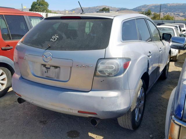 JM3ER29L070100993 - 2007 MAZDA CX-7 SILVER photo 4