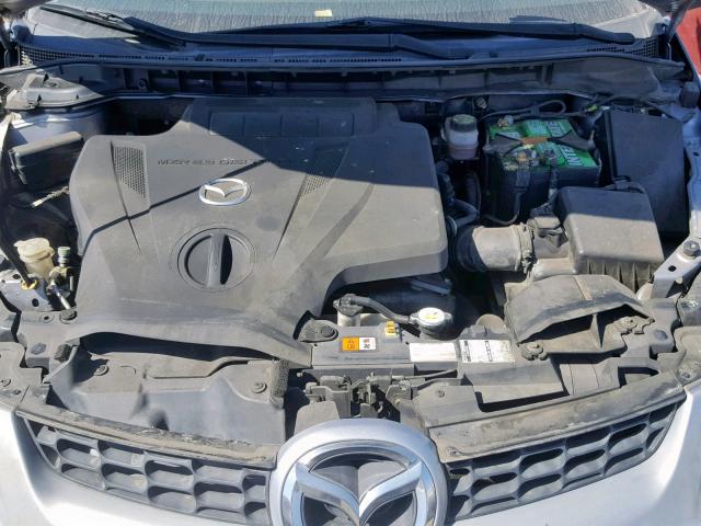 JM3ER29L070100993 - 2007 MAZDA CX-7 SILVER photo 7