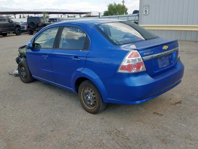 KL1TD5DE9AB120641 - 2010 CHEVROLET AVEO LS BLUE photo 3