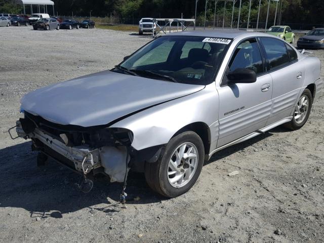 1G2NF52T81M592321 - 2001 PONTIAC GRAND AM S SILVER photo 2