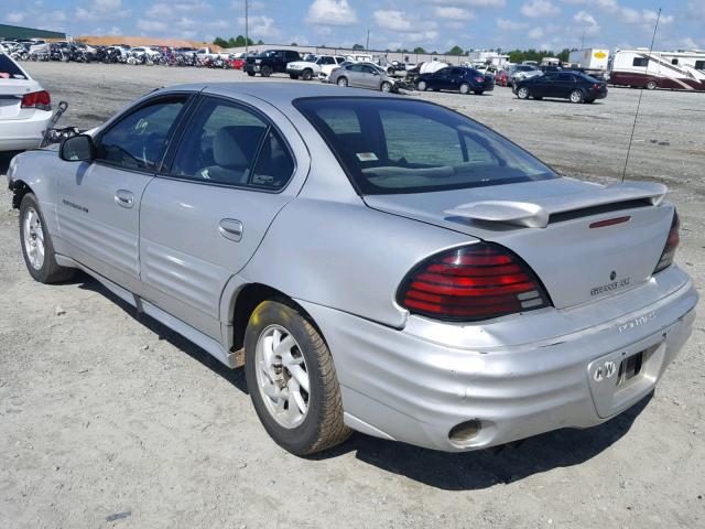 1G2NF52T81M592321 - 2001 PONTIAC GRAND AM S SILVER photo 3