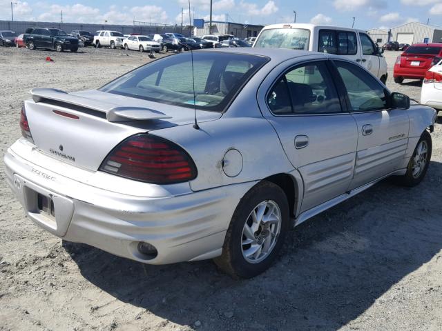 1G2NF52T81M592321 - 2001 PONTIAC GRAND AM S SILVER photo 4