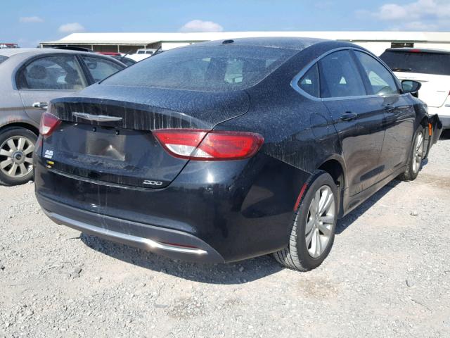 1C3CCCABXFN607030 - 2015 CHRYSLER 200 LIMITE BLACK photo 4