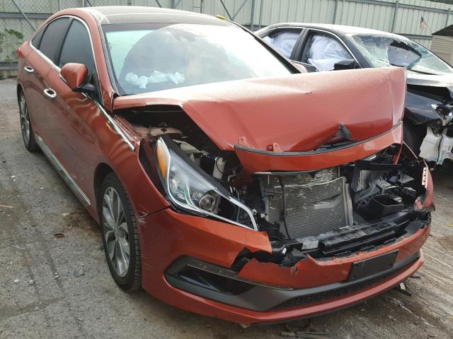 5NPE34AB8FH229932 - 2015 HYUNDAI SONATA SPO ORANGE photo 1