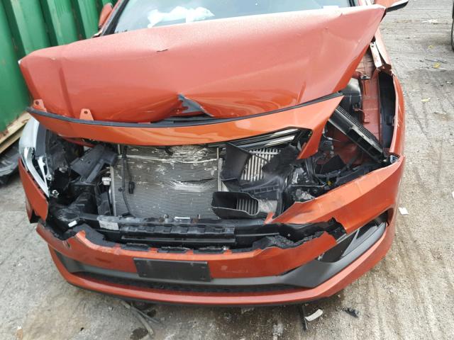 5NPE34AB8FH229932 - 2015 HYUNDAI SONATA SPO ORANGE photo 7