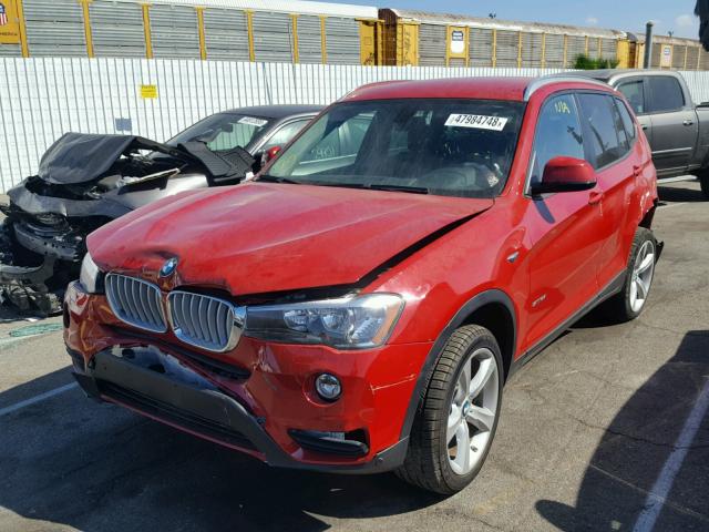 5UXWZ7C39H0X42311 - 2017 BMW X3 SDRIVE2 RED photo 2