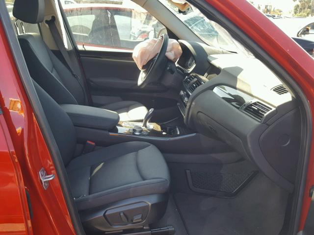 5UXWZ7C39H0X42311 - 2017 BMW X3 SDRIVE2 RED photo 5