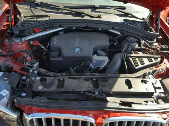 5UXWZ7C39H0X42311 - 2017 BMW X3 SDRIVE2 RED photo 7