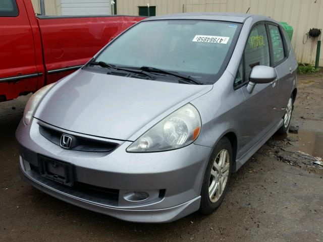 JHMGD38638S037717 - 2008 HONDA FIT SPORT SILVER photo 2