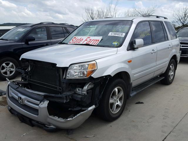 5FNYF18318B024391 - 2008 HONDA PILOT SE SILVER photo 2