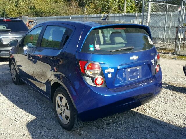 1G1JA6SH3E4138163 - 2014 CHEVROLET SONIC LS BLUE photo 3