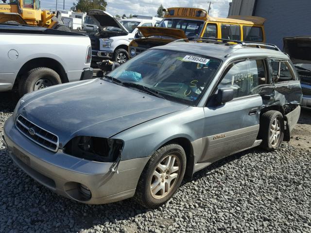 4S3BH665817677118 - 2001 SUBARU LEGACY OUT GREEN photo 2