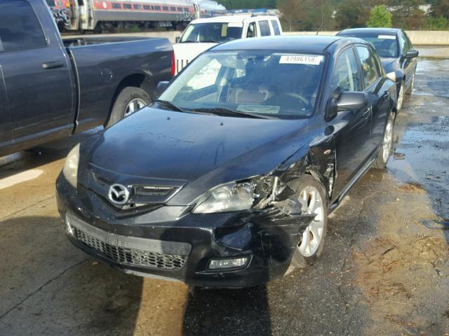 JM1BK143571678163 - 2007 MAZDA 3 HATCHBAC BLACK photo 2