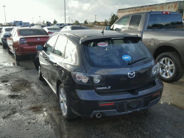 JM1BK143571678163 - 2007 MAZDA 3 HATCHBAC BLACK photo 3