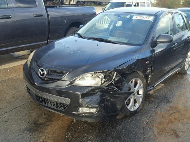 JM1BK143571678163 - 2007 MAZDA 3 HATCHBAC BLACK photo 9