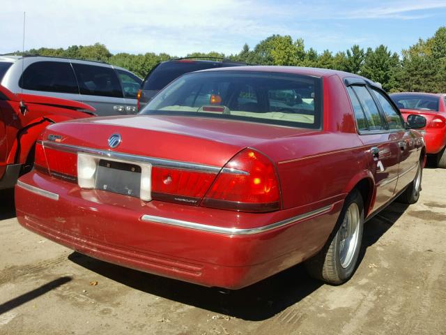 2MEFM75W31X672320 - 2001 MERCURY GRAND MARQ RED photo 4