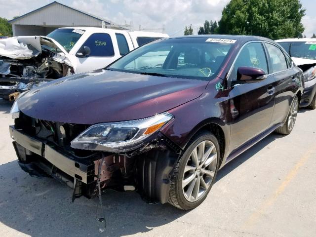 4T1BK1EBXEU115543 - 2014 TOYOTA AVALON BAS BURGUNDY photo 2