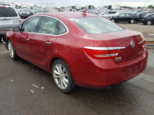 1G4PR5SK8C4121254 - 2012 BUICK VERANO CON RED photo 3