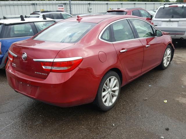 1G4PR5SK8C4121254 - 2012 BUICK VERANO CON RED photo 4