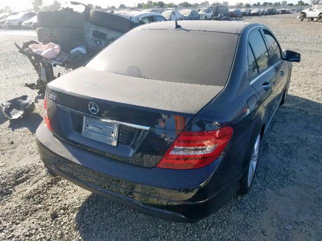 WDDGF4HB9ER314751 - 2014 MERCEDES-BENZ C 250 BLACK photo 4