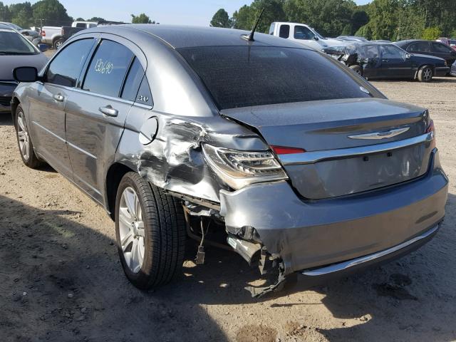 1C3CCBBB3DN659136 - 2013 CHRYSLER 200 TOURIN GRAY photo 3