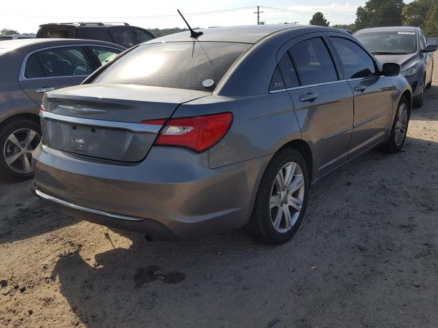 1C3CCBBB3DN659136 - 2013 CHRYSLER 200 TOURIN GRAY photo 4