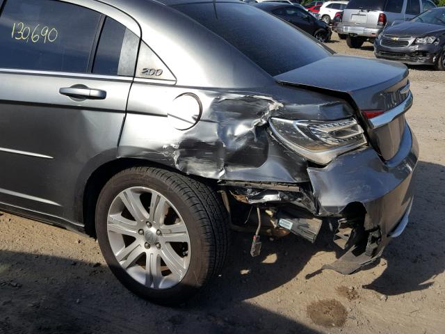 1C3CCBBB3DN659136 - 2013 CHRYSLER 200 TOURIN GRAY photo 9