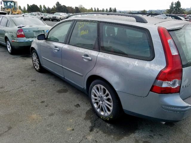 YV1MJ682672322335 - 2007 VOLVO V50 T5 SILVER photo 3