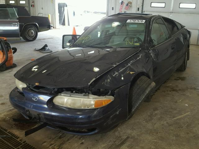 1G3NL52EX1C123680 - 2001 OLDSMOBILE ALERO GL BLUE photo 2