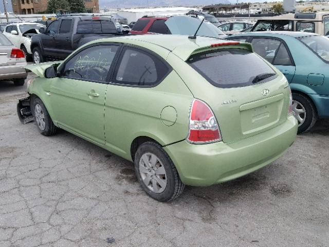 KMHCM3AC1AU169199 - 2010 HYUNDAI ACCENT BLU GREEN photo 3