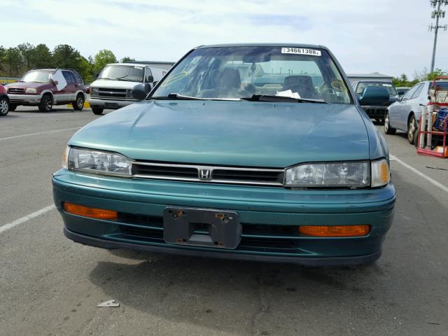 1HGCB7695PA169801 - 1993 HONDA ACCORD 10T GREEN photo 10