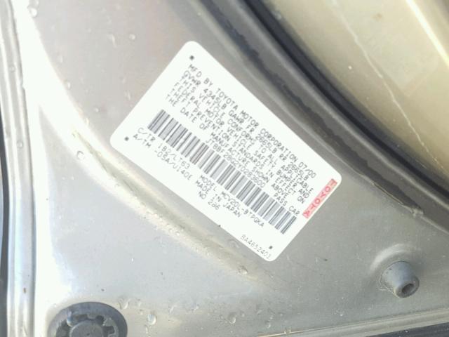 JT8BF28G2Y0283600 - 2000 LEXUS ES 300 TAN photo 10