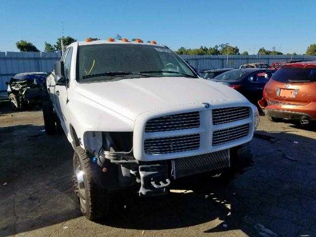 3D7MS48C35G829591 - 2005 DODGE RAM 3500 S WHITE photo 1