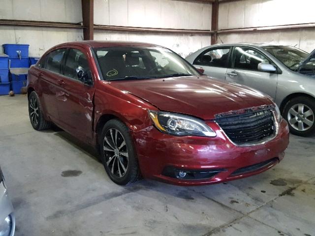 1C3CCBBG7EN187097 - 2014 CHRYSLER 200 TOURIN MAROON photo 1