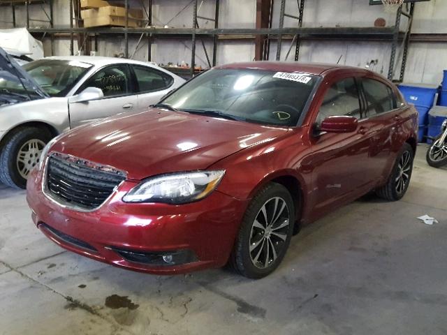 1C3CCBBG7EN187097 - 2014 CHRYSLER 200 TOURIN MAROON photo 2