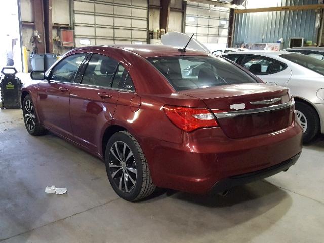 1C3CCBBG7EN187097 - 2014 CHRYSLER 200 TOURIN MAROON photo 3