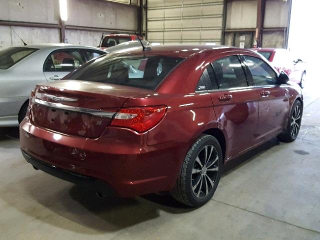 1C3CCBBG7EN187097 - 2014 CHRYSLER 200 TOURIN MAROON photo 4