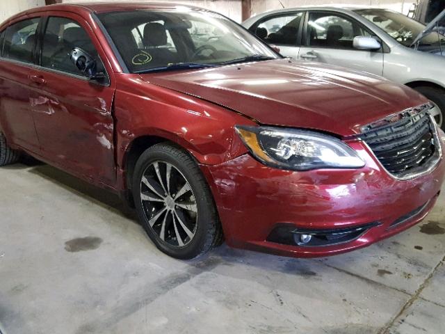 1C3CCBBG7EN187097 - 2014 CHRYSLER 200 TOURIN MAROON photo 9