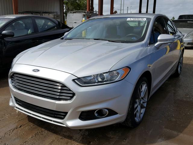 3FA6P0K95DR317589 - 2013 FORD FUSION TIT SILVER photo 2