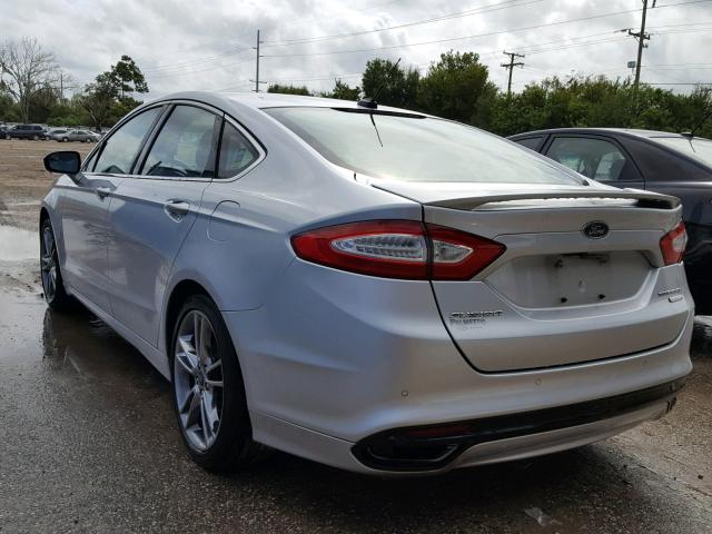 3FA6P0K95DR317589 - 2013 FORD FUSION TIT SILVER photo 3