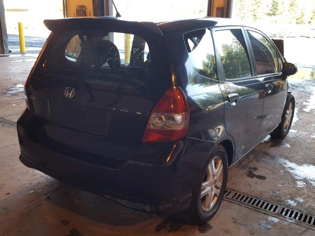 JHMGD38657S057742 - 2007 HONDA FIT S 黑色 照片 4