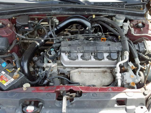 2HGES25793H577404 - 2003 HONDA CIVIC EX RED photo 7