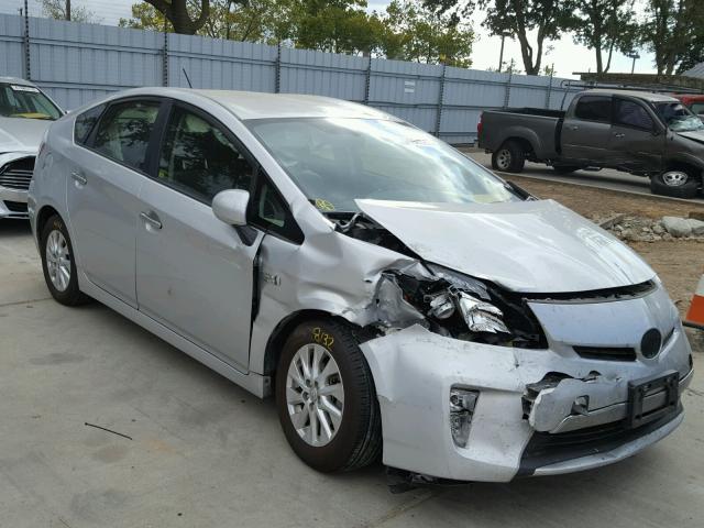 JTDKN3DP1E3058689 - 2014 TOYOTA PRIUS PLUG SILVER photo 1