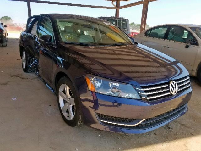 1VWBP7A37CC090110 - 2012 VOLKSWAGEN PASSAT SE BLUE photo 1