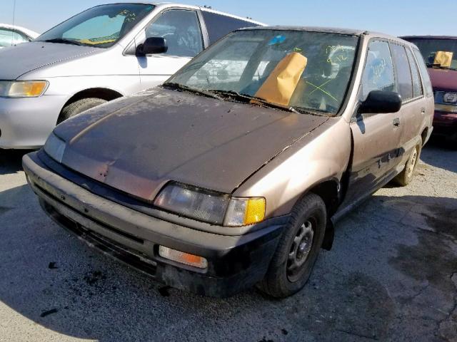 JHMEE2758MS002138 - 1991 HONDA CIVIC BROWN photo 2