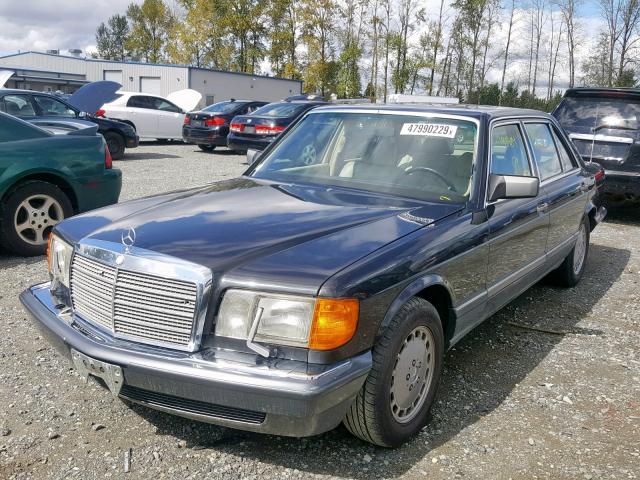 WDBCA35E5LA538836 - 1990 MERCEDES-BENZ 420 SEL GRAY photo 2