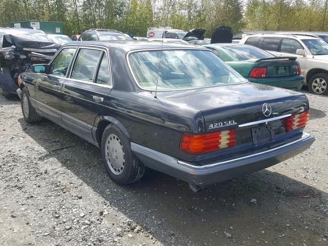 WDBCA35E5LA538836 - 1990 MERCEDES-BENZ 420 SEL GRAY photo 3