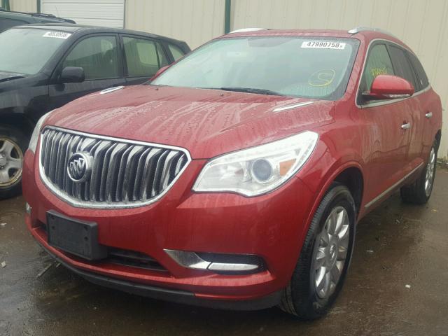 5GAKVDKD9DJ144889 - 2013 BUICK ENCLAVE RED photo 2