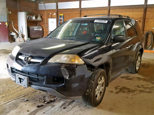 2HNYD18624H548938 - 2004 ACURA MDX TOURIN BLACK photo 2